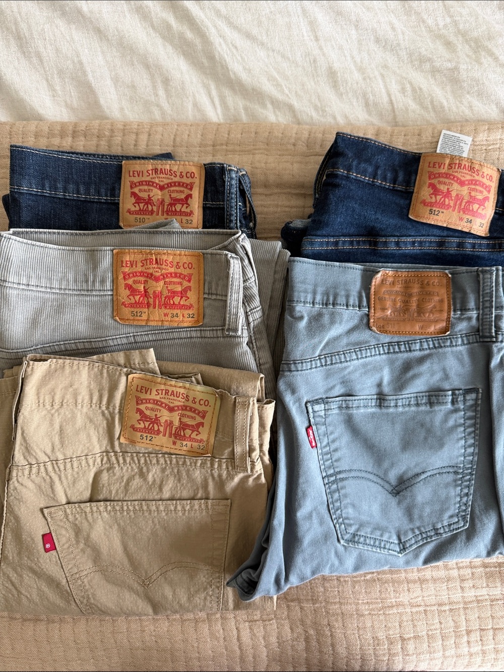 Levi's Men's Jeans and Pants Assorted style (510, 511, 512) - size 34x32